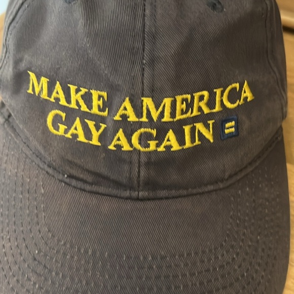 “Make America Gay Again” Baseball Cap Adjustable Bayside USA Made in America - Picture 2 of 10